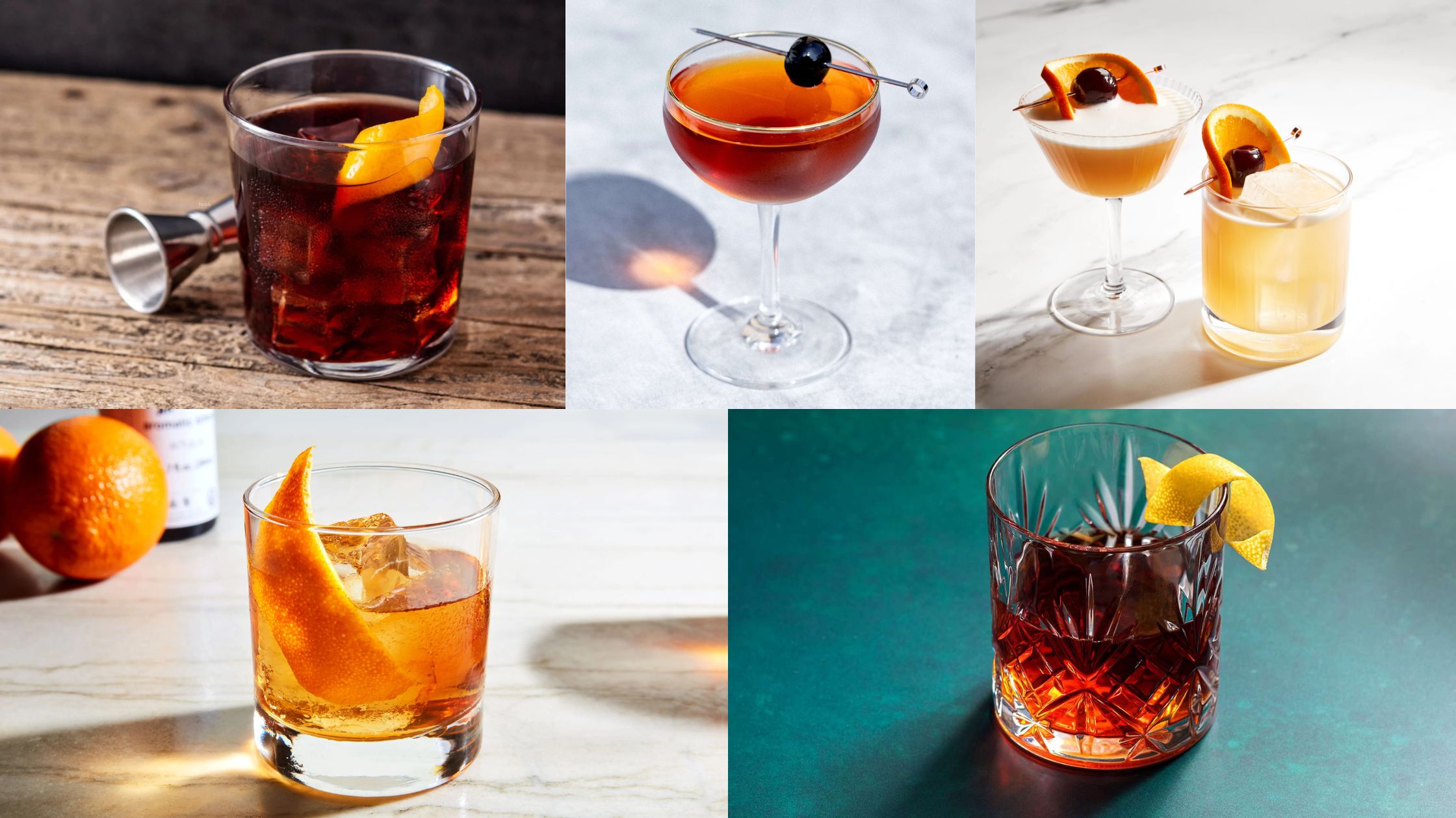 Iconic Rye Whiskey Cocktails